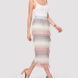 Multi tiered pastel colored skirt. 😍 NEW😍